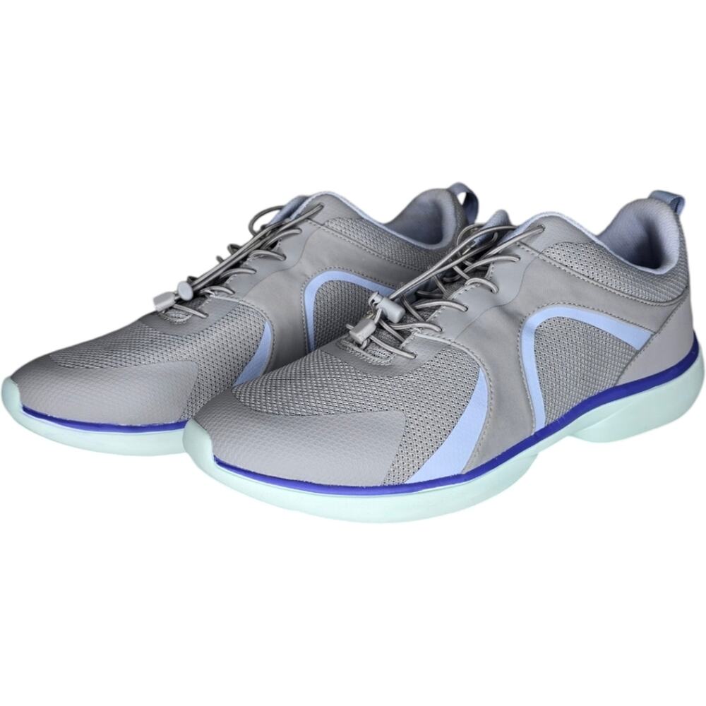 Vionic Odessa Mesh Bungee‎ Lace Sneakers Gray Purple Size 10W
